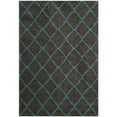 thumbnail image 1 of SAFAVIEH Arizona Wayra Geometric Diamonds Shag Area Rug, Grey/Turquoise, 9' x 12', 1 of 11