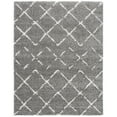 thumbnail image 1 of SAFAVIEH Arizona Zarif Geometric Shag Area Rug, Brown/Ivory, 8' x 10', 1 of 11