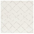 thumbnail image 1 of SAFAVIEH Arizona Zarif Geometric Shag Area Rug, Ivory/Beige, 10' x 10' Square, 1 of 9
