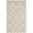 thumbnail image 1 of SAFAVIEH Arizona Zarif Geometric Shag Area Rug, Ivory/Beige, 2'3" x 4', 1 of 9