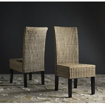 SAFAVIEH Arjun 18''H Wicker Dining Chair Grey