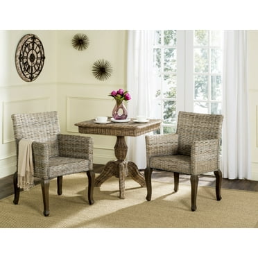 SAFAVIEH Armando 18''H Wicker Dining Chair White Washed