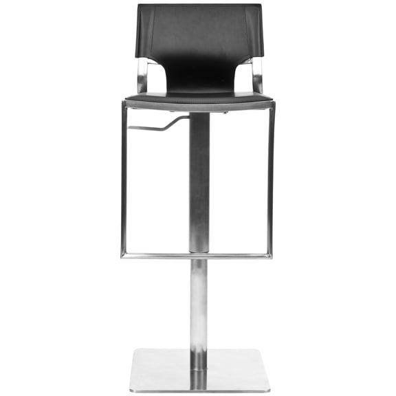 SAFAVIEH Armondo Rectangle Swivel Mid Back Bar Stool, Black