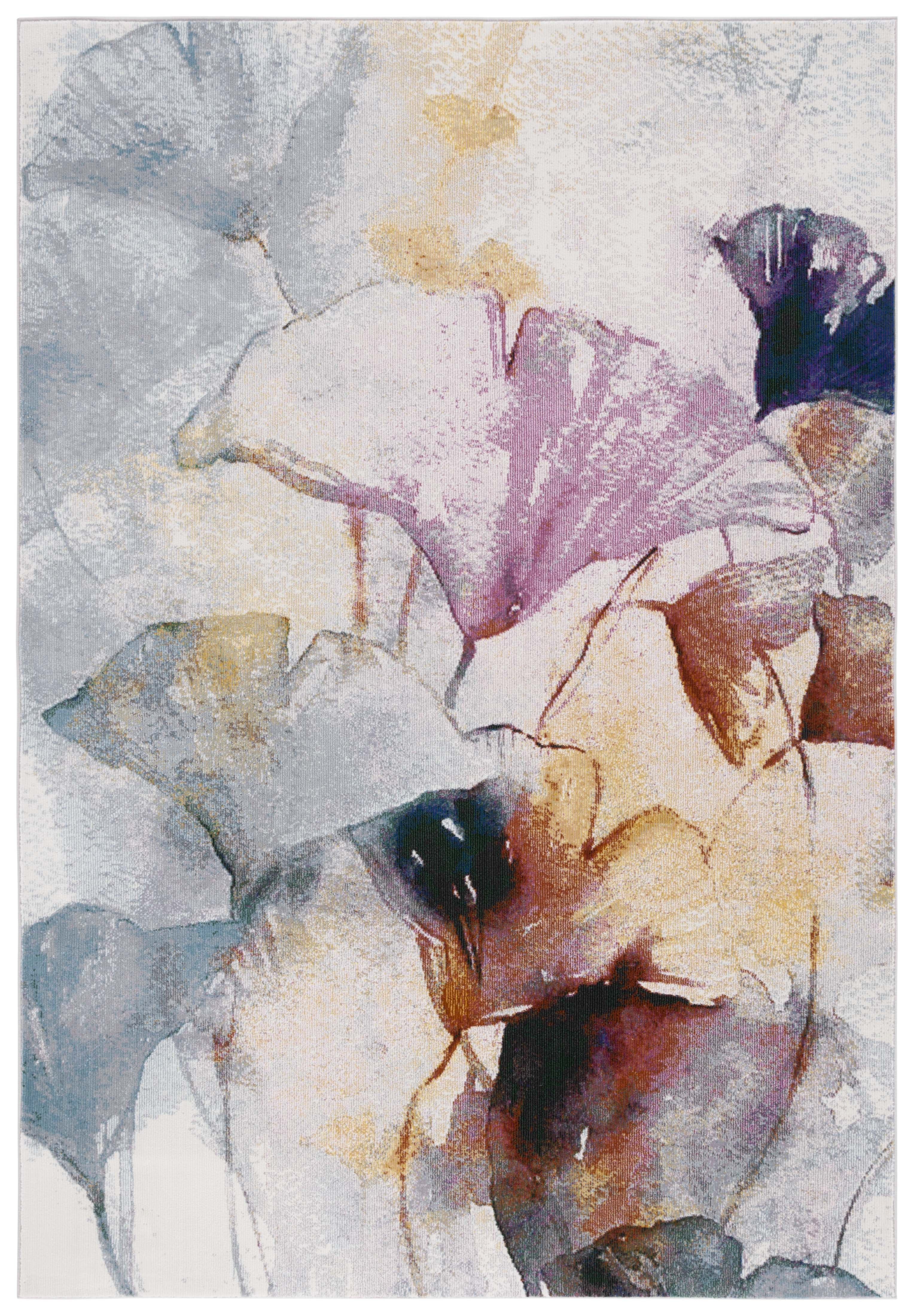 SAFAVIEH Art Studio Arnold Floral Area Rug, Ivory/Rust, 3' x 5'