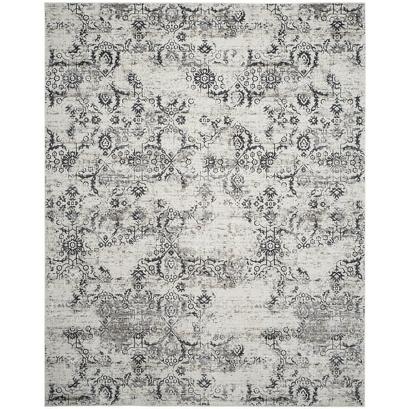 SAFAVIEH Artifact Emmeline Abstract Area Rug, Charcoal/Cream, 4' x 6'
