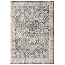 SAFAVIEH Artifact Esmond Oriental Polyester Area Rug, Charcoal/Ivory, 8' x 10'