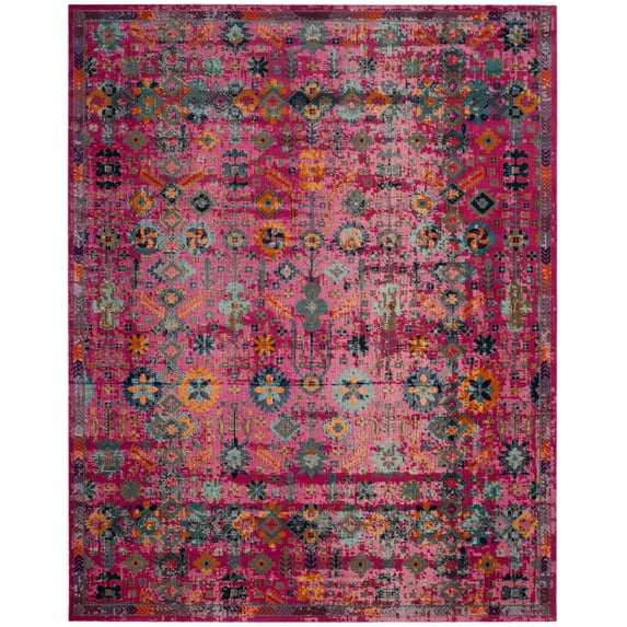SAFAVIEH Artisan Kaylee Bohemian Area Rug, Fuchsia/Multi, 3' x 5'