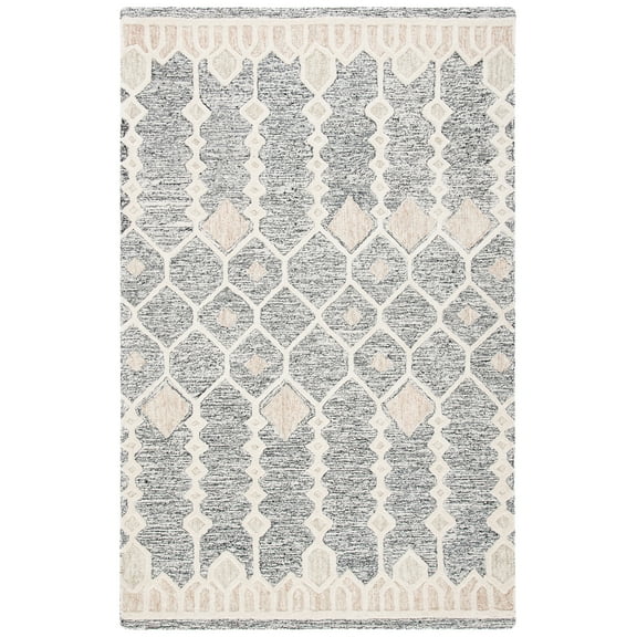 SAFAVIEH Artistry Alondra Geometric Area Rug, Ivory/Black, 5' x 8'