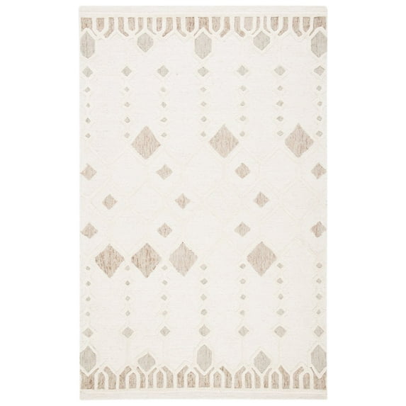 SAFAVIEH Artistry Alondra Geometric Area Rug, Ivory/Sage, 5' x 8'