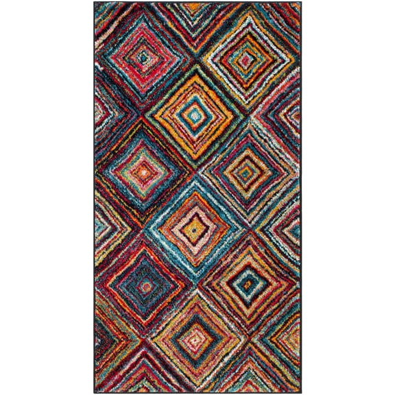 SAFAVIEH Aruba Ottoline Geometric Diamonds Area Rug, Multi, 2'7" x 5'