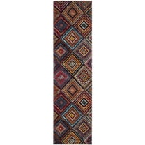 SAFAVIEH Aruba Ottoline Geometric Diamonds Runner Rug, Multi, 2'3" x 8'