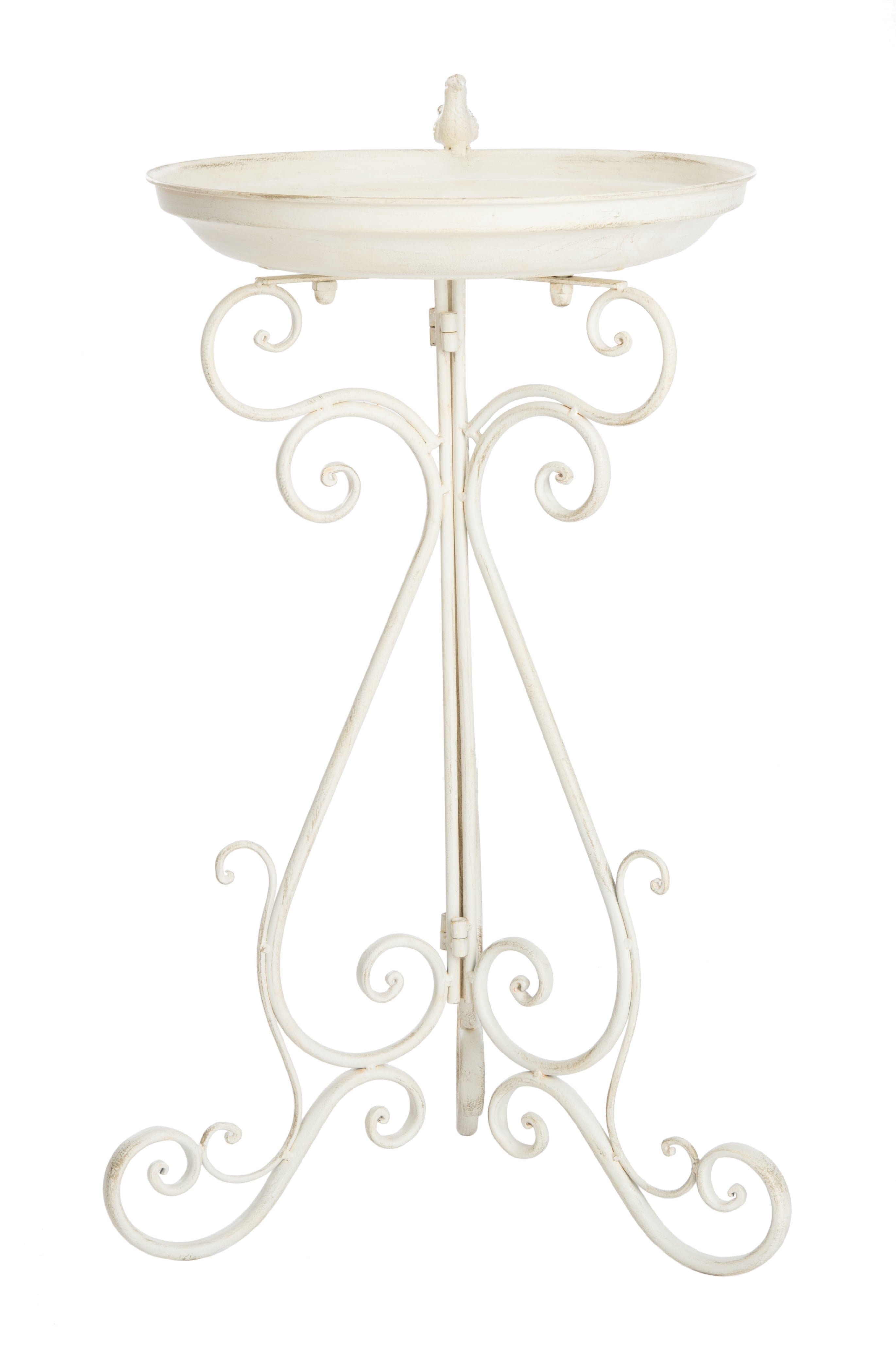 Safavieh Ashlan Weatherproof Metal Bird Bath Basin Traditional, 1 Pack