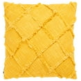 thumbnail image 1 of SAFAVIEH Ashlin Solid Checkered Accent Pillow, 18" x 18", Yellow, 1 of 3