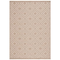 SAFAVIEH Aspect Cheshunt Diamond Area Rug, Natural/Ivory, 5'3" x 7'6"