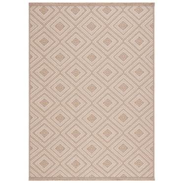 SAFAVIEH Aspect Cheshunt Diamond Area Rug, Natural/Ivory, 5'3" x 7'6"