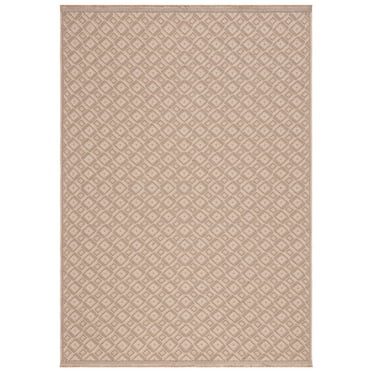 SAFAVIEH Aspect Dionne Diamond Area Rug, Natural/Ivory, 5'3" x 7'6"