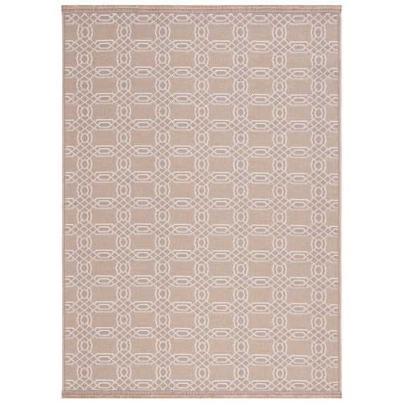 SAFAVIEH Aspect Lue Geometric Area Rug, Natural/Ivory, 5'3" x 7'6"