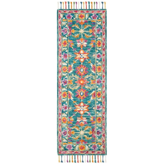 SAFAVIEH Aspen APN113K Handmade Turquoise / Purple Rug