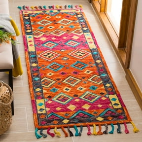 SAFAVIEH Aspen APN138A Handmade Orange / Fuchsia Rug