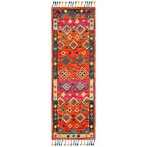 SAFAVIEH Aspen APN138A Handmade Orange / Fuchsia Rug