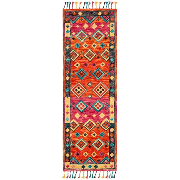 SAFAVIEH Aspen APN138A Handmade Orange / Fuchsia Rug