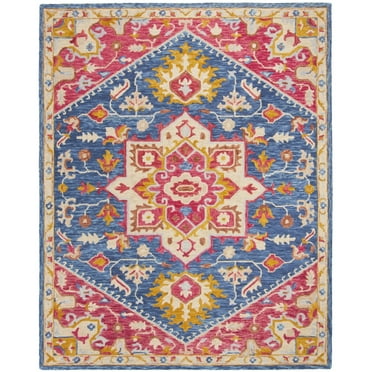 SAFAVIEH Aspen APN513N Handmade Navy / Fuchsia Rug
