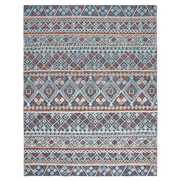 SAFAVIEH Aspen APN530M Handmade Blue / Orange Rug