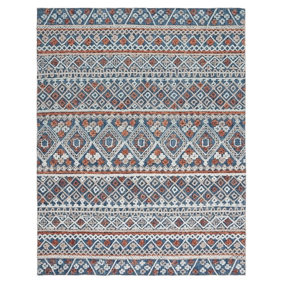 SAFAVIEH Aspen APN530M Handmade Blue / Orange Rug
