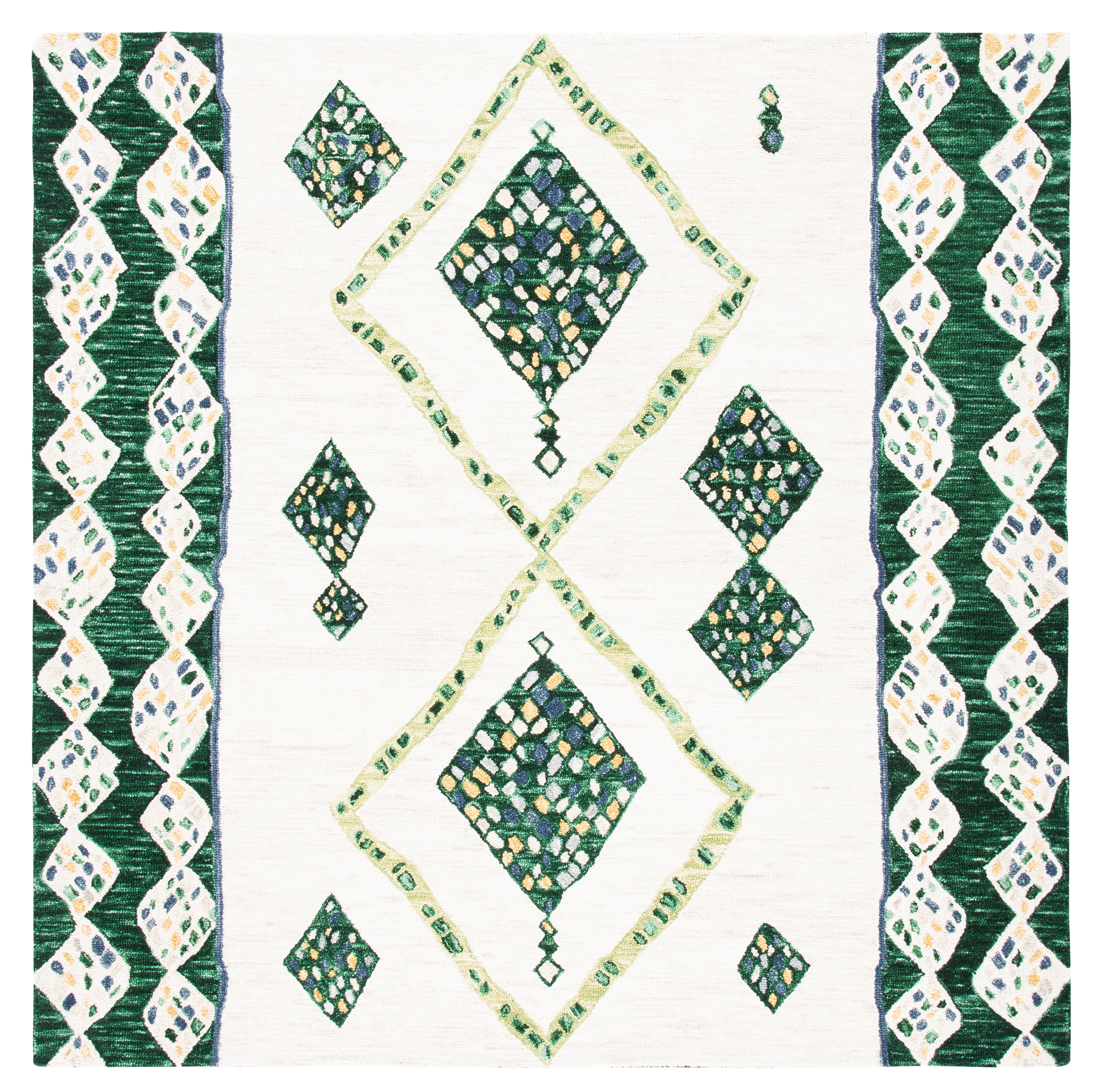 Ivory Whisper Hand-Tufted Wool 7' Square Area Rug