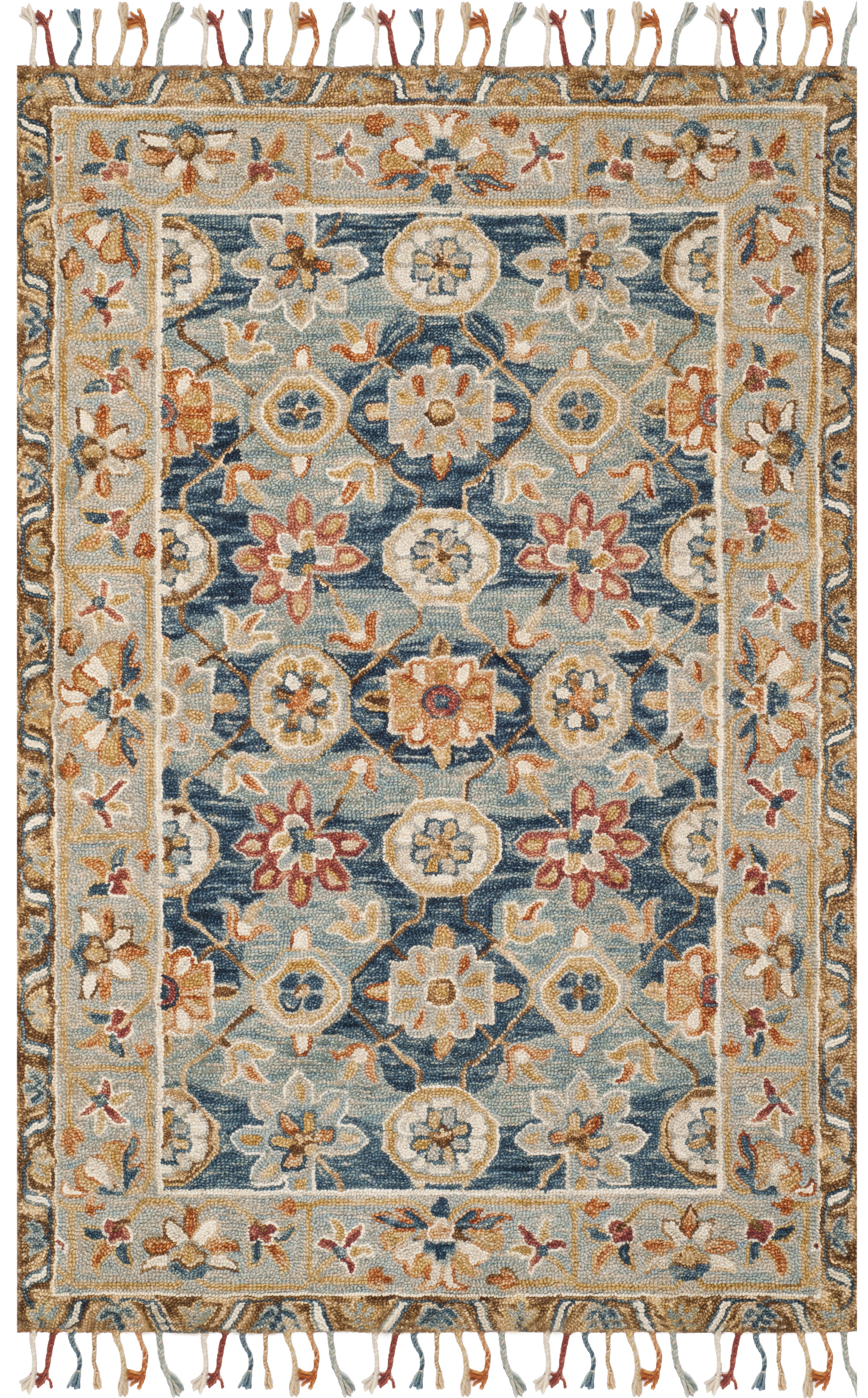Gray Handmade Tufted Wool and Cotton 10' x 14' Area Rug