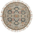 thumbnail image 1 of SAFAVIEH Aspen Andi Southwestern Wool Area Rug, Grey/Navy, 3' x 3' Round, 1 of 5