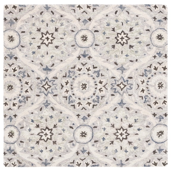 SAFAVIEH Aspen Brannon Geometric Area Rug, Beige/Grey, 5' x 5' Square