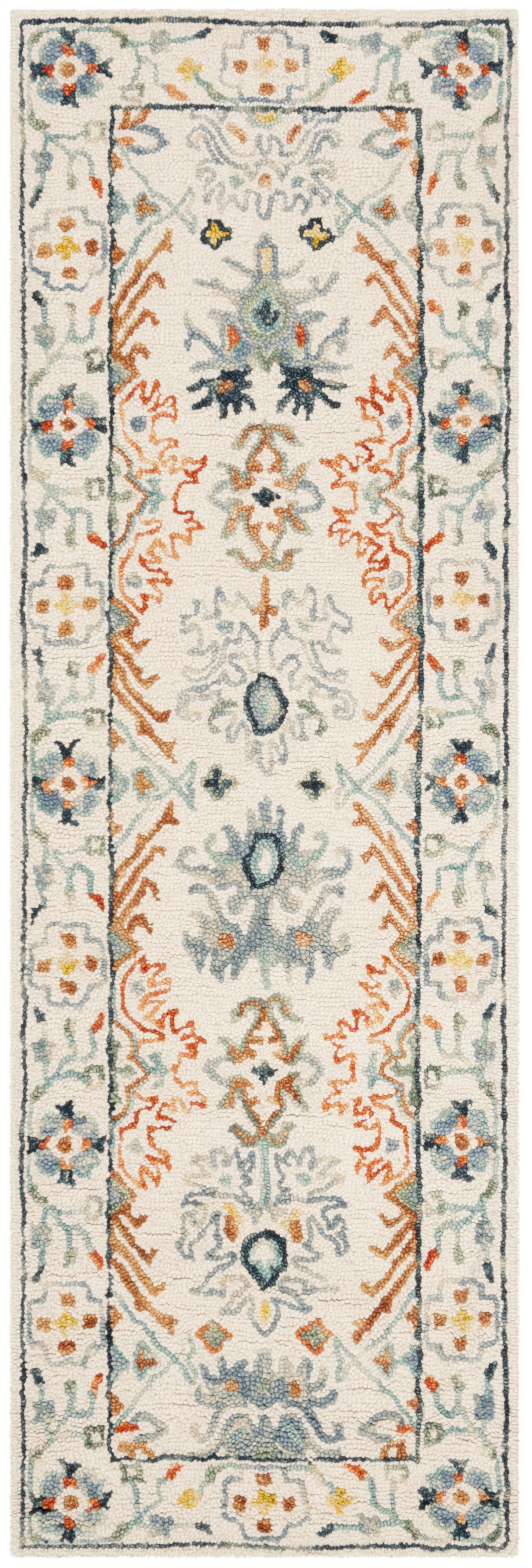 Aspen Blue and Ivory Hand-Tufted Wool Area Rug