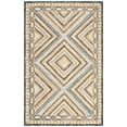 thumbnail image 1 of SAFAVIEH Aspen Caitriona Geometric Diamonds Wool Area Rug, Navy/Gold, 6' x 9', 1 of 8