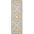thumbnail image 1 of SAFAVIEH Aspen Caitriona Geometric Diamonds Wool Runner Rug, Navy/Gold, 2'3" x 11', 1 of 7