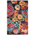 thumbnail image 1 of SAFAVIEH Aspen Candelario Colorful Floral Wool Area Rug, Charcoal/Blue, 2' x 3', 1 of 7
