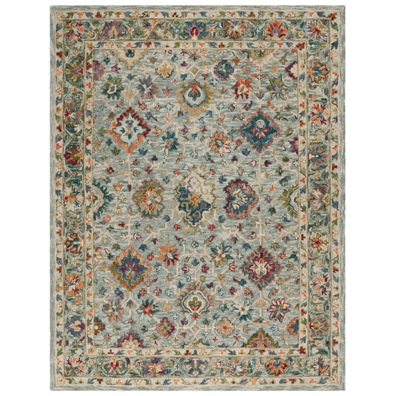SAFAVIEH Aspen Carbrey Floral Area Rug, Grey/Green, 8' x 10'