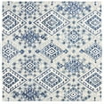 thumbnail image 1 of SAFAVIEH Aspen Celandine Geometric Wool Area Rug, Grey/Navy, 7' x 7' Square, 1 of 7