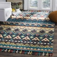 thumbnail image 1 of SAFAVIEH Aspen Cenric Southwestern Wool Area Rug, Blue/Red, 6' x 9', 1 of 7