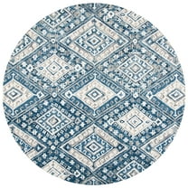 SAFAVIEH Aspen Christopher Geometric Wool Area Rug, Grey/Ivory, 7' x 7' Round