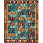 SAFAVIEH Aspen Cindra Southwestern Wool Area Rug, Blue/Red, 8' x 10'