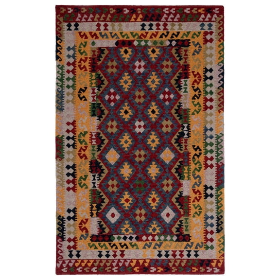 SAFAVIEH Aspen Claire Tribal Area Rug, Red/Yellow, 4' x 6'