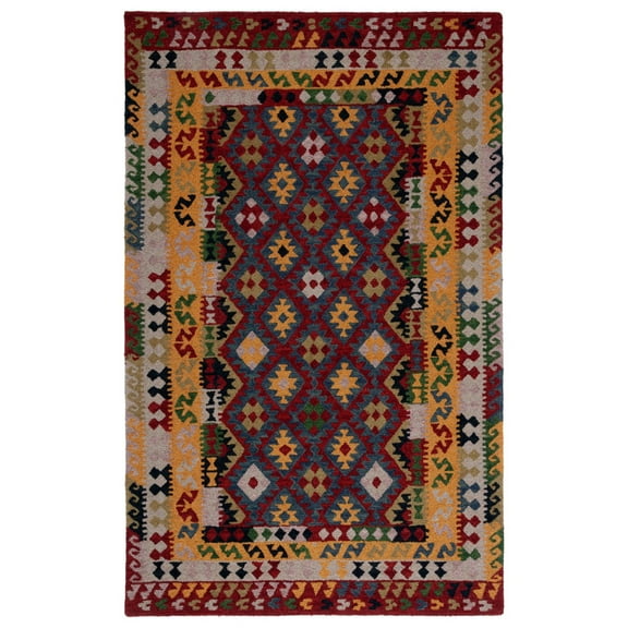 SAFAVIEH Aspen Claire Tribal Runner Rug, Red/Yellow, 2'3" x 9'