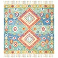 thumbnail image 1 of SAFAVIEH Aspen Linnette Geometric Wool Area Rug, Green/Red, 7' x 7' Square, 1 of 9