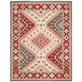 thumbnail image 1 of SAFAVIEH Aspen Collection APN801Q Handmade Red/Ivory Rug, 1 of 4