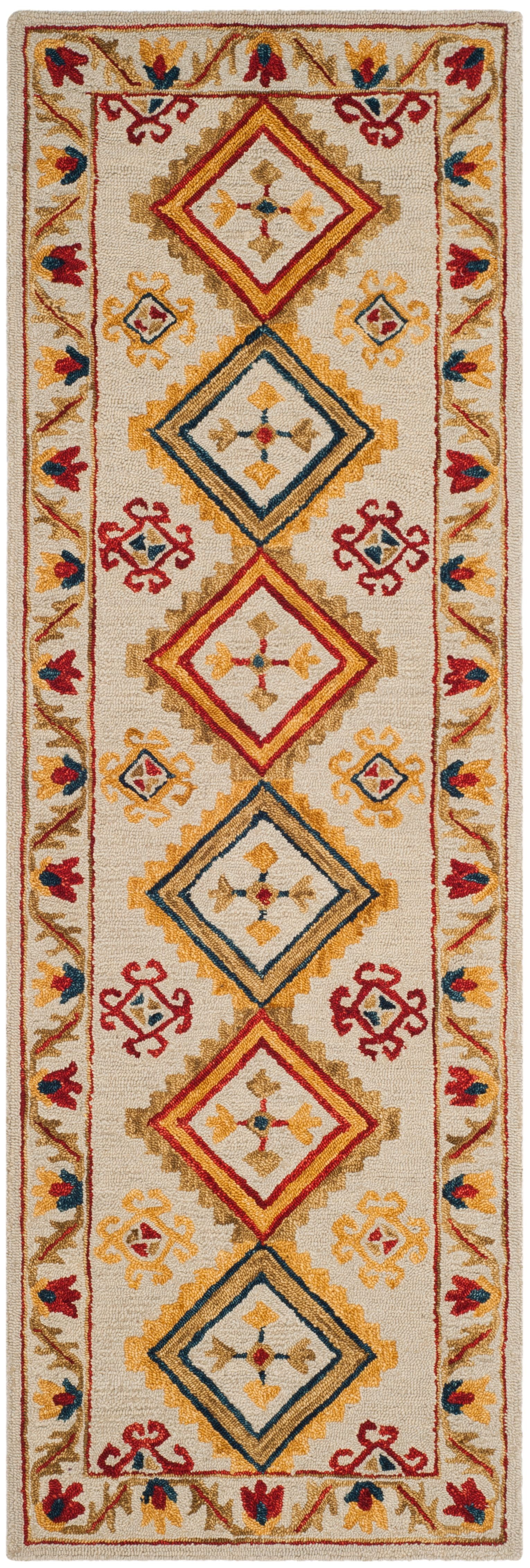Ivory Whisper Handmade Wool Runner Rug - 2'3" x 7'