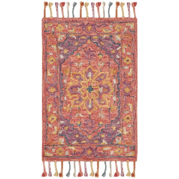 SAFAVIEH Aspen Deemer Southwestern Wool Area Rug, Pink/Violet, 2' x 3'