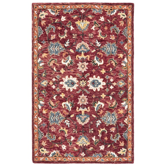 SAFAVIEH Aspen Devyn Tribal Area Rug, Red/Rust, 3' x 5'