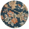 thumbnail image 1 of SAFAVIEH Aspen Dorothea Floral Area Rug, Blue/Orange, 5' x 5' Round, 1 of 8
