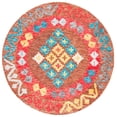thumbnail image 1 of SAFAVIEH Aspen Edna Tribal Area Rug, Brown/Red, 7' x 7' Round, 1 of 7